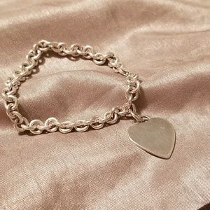 .925 Sterling silver heart.